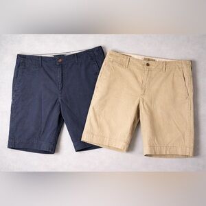 Denim & Supply Ralph Lauren Shorts Bundle (2) Size 33 Navy & Khaki Chino Shorts